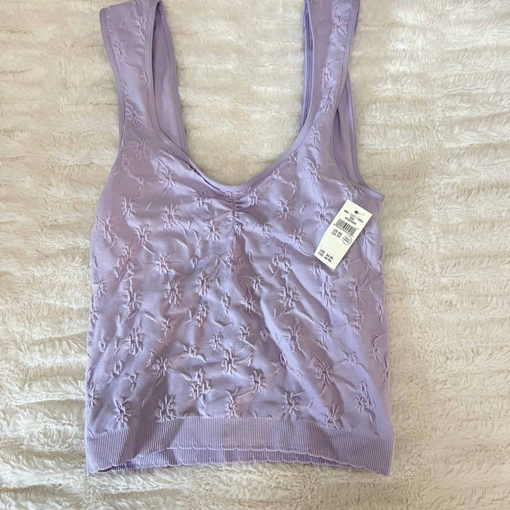 Lavender aeria tank Top